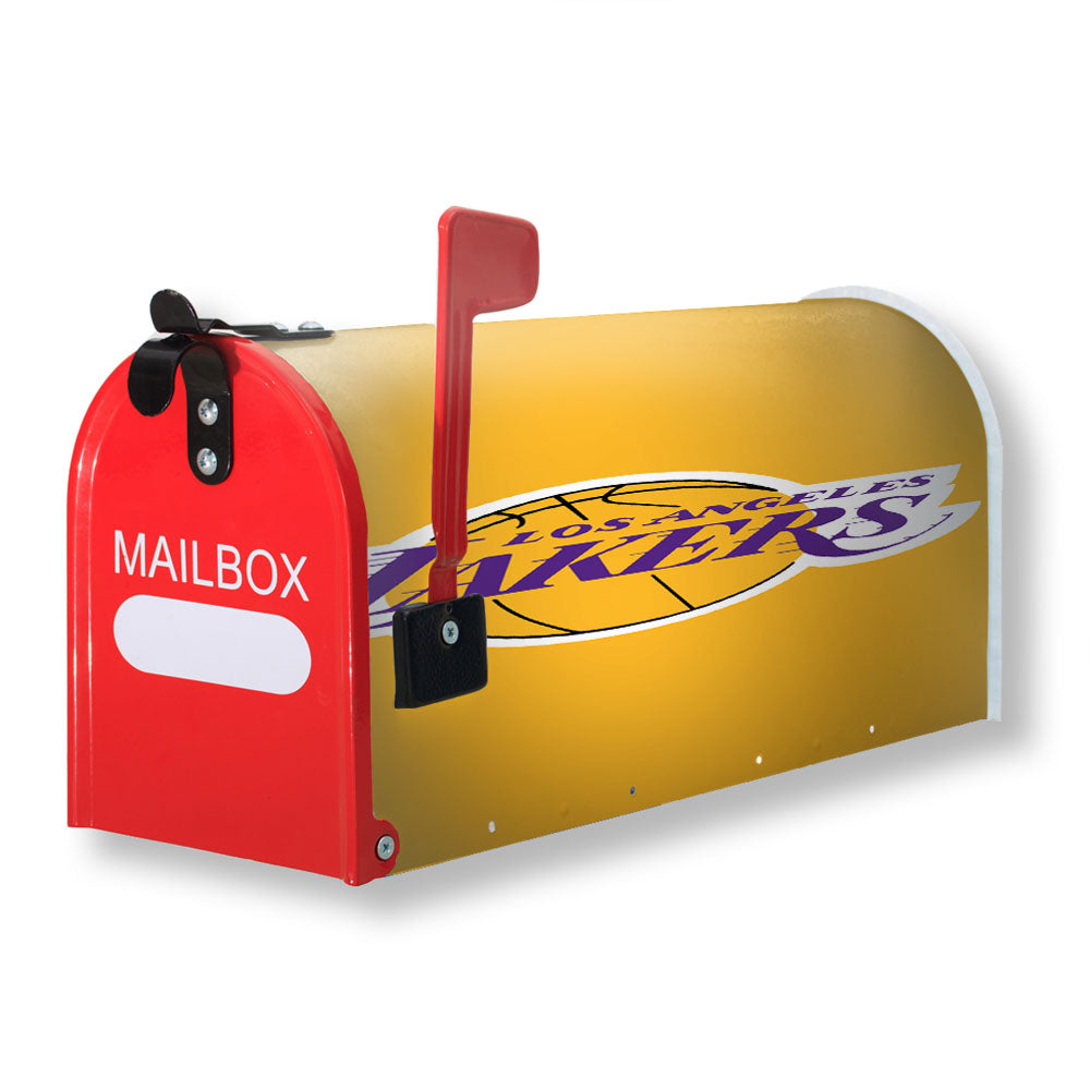 Los Angeles Lakers Logo Orange Magnetic Mailbox Cover - 18.0" x 21.0"