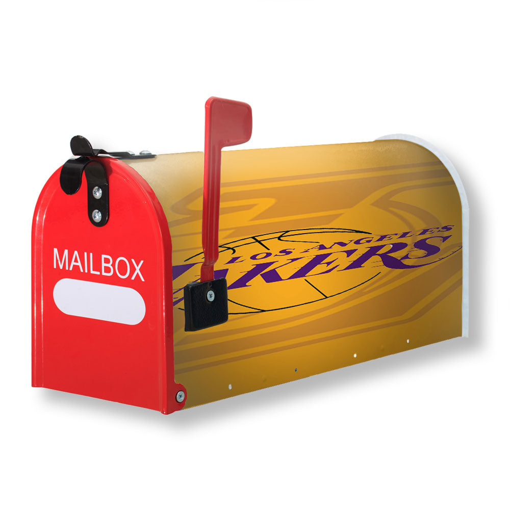 Los Angeles Lakers Pattern Magnetic Mailbox Cover - 18.0" x 21.0"