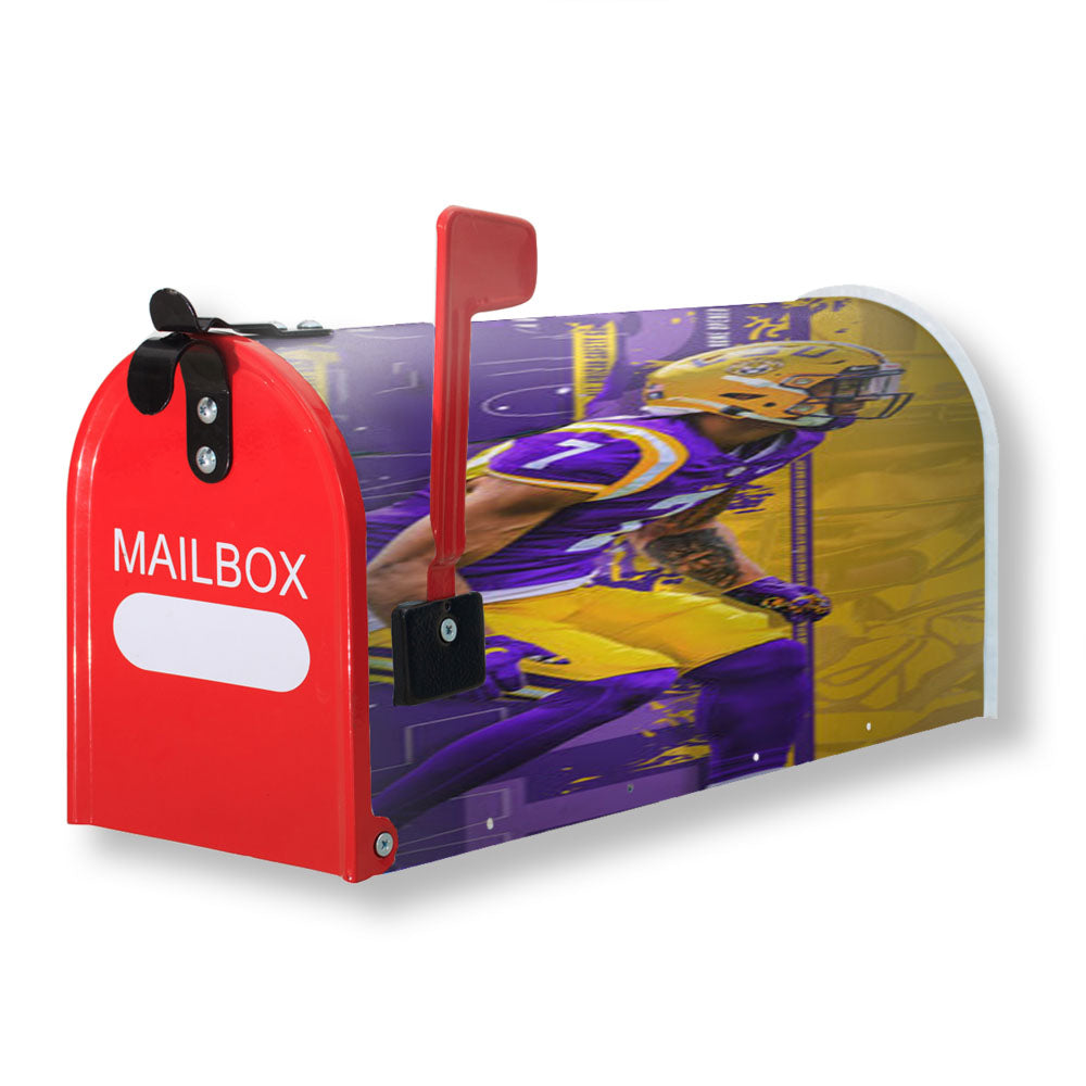Lsu Tigers American Football Magnetic Mailbox Cover - 18.0" x 21.0"