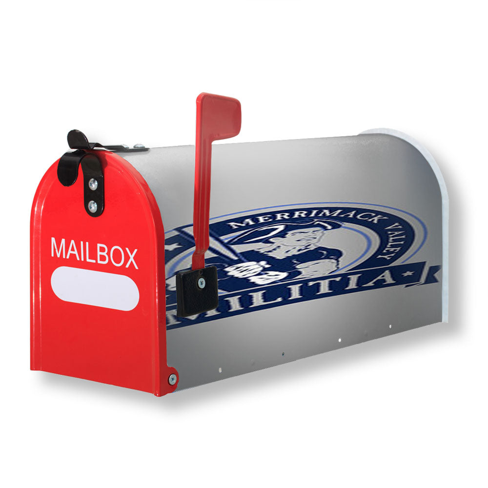 Merrimack Calley Militia Baseball Logo Gray Magnetic Mailbox Cover - 18.0" x 21.0"