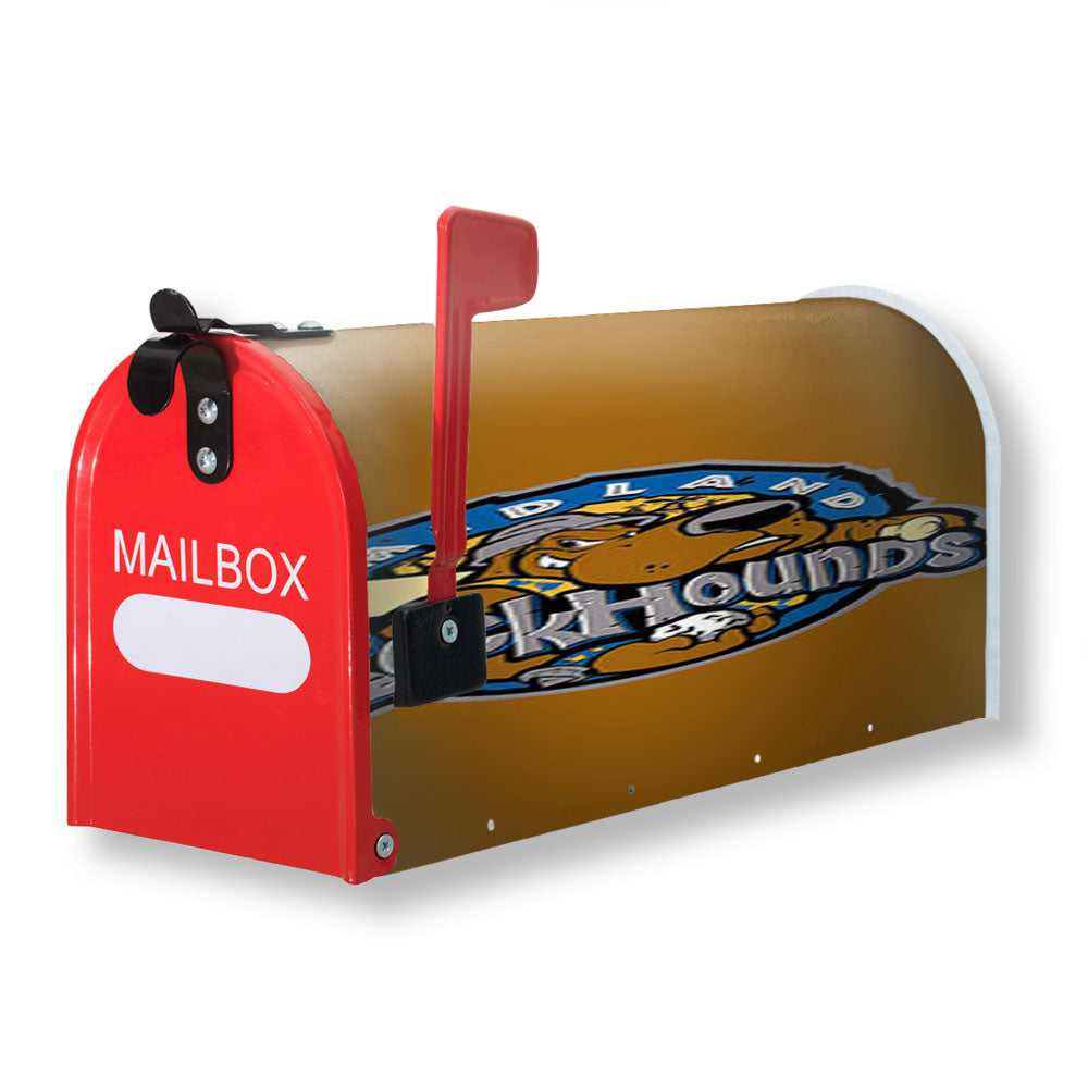 Miland Rock Hounds Baseball Logo Gold Magnetic Mailbox Cover - 18.0" x 21.0"