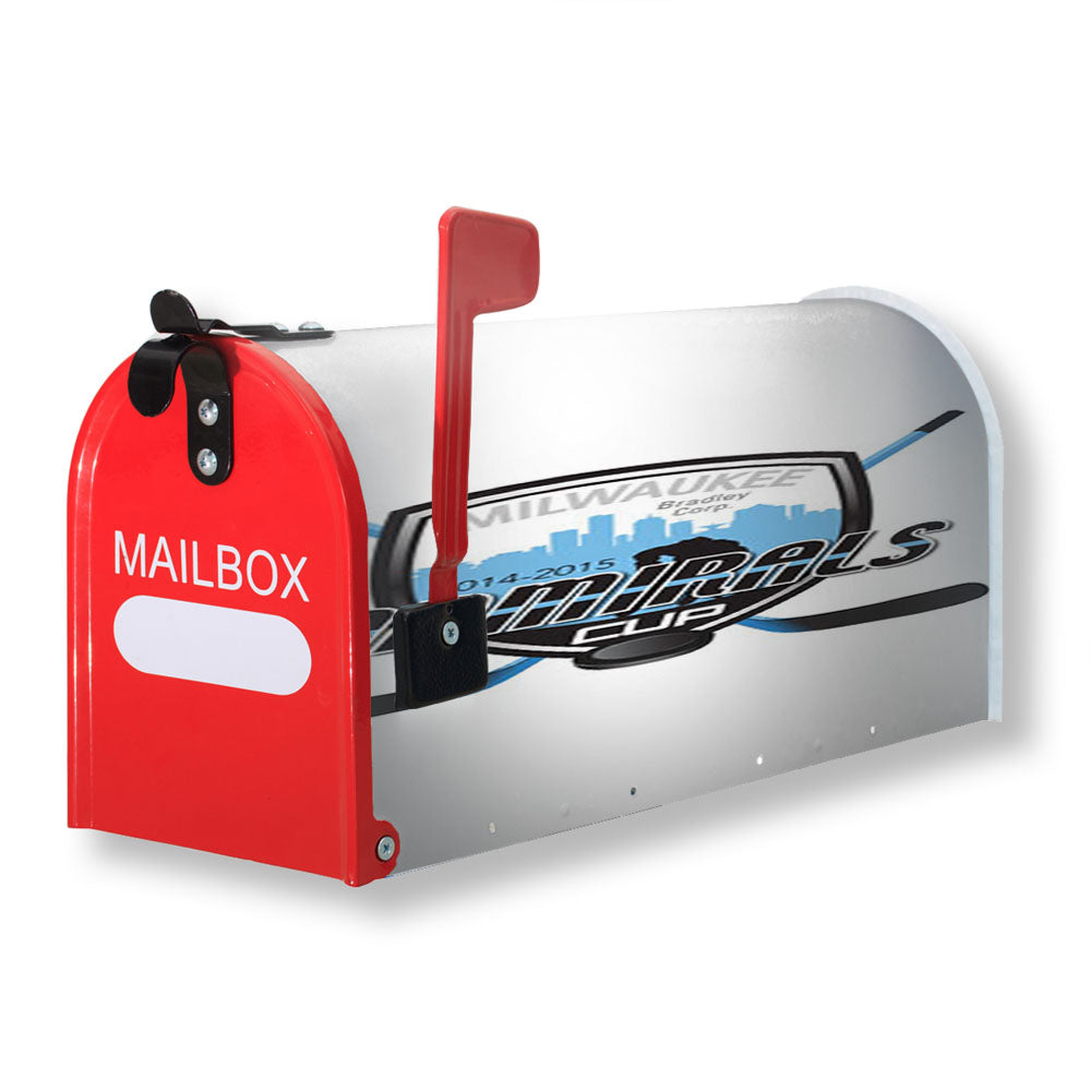 Milwaukee Admirals Hockey Logo Magnetic Mailbox Cover - 18.0" x 21.0"