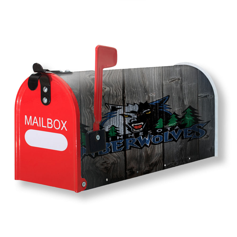Minnesota Timberwolves Grey Wo Magnetic Mailbox Cover - 18.0" x 21.0"
