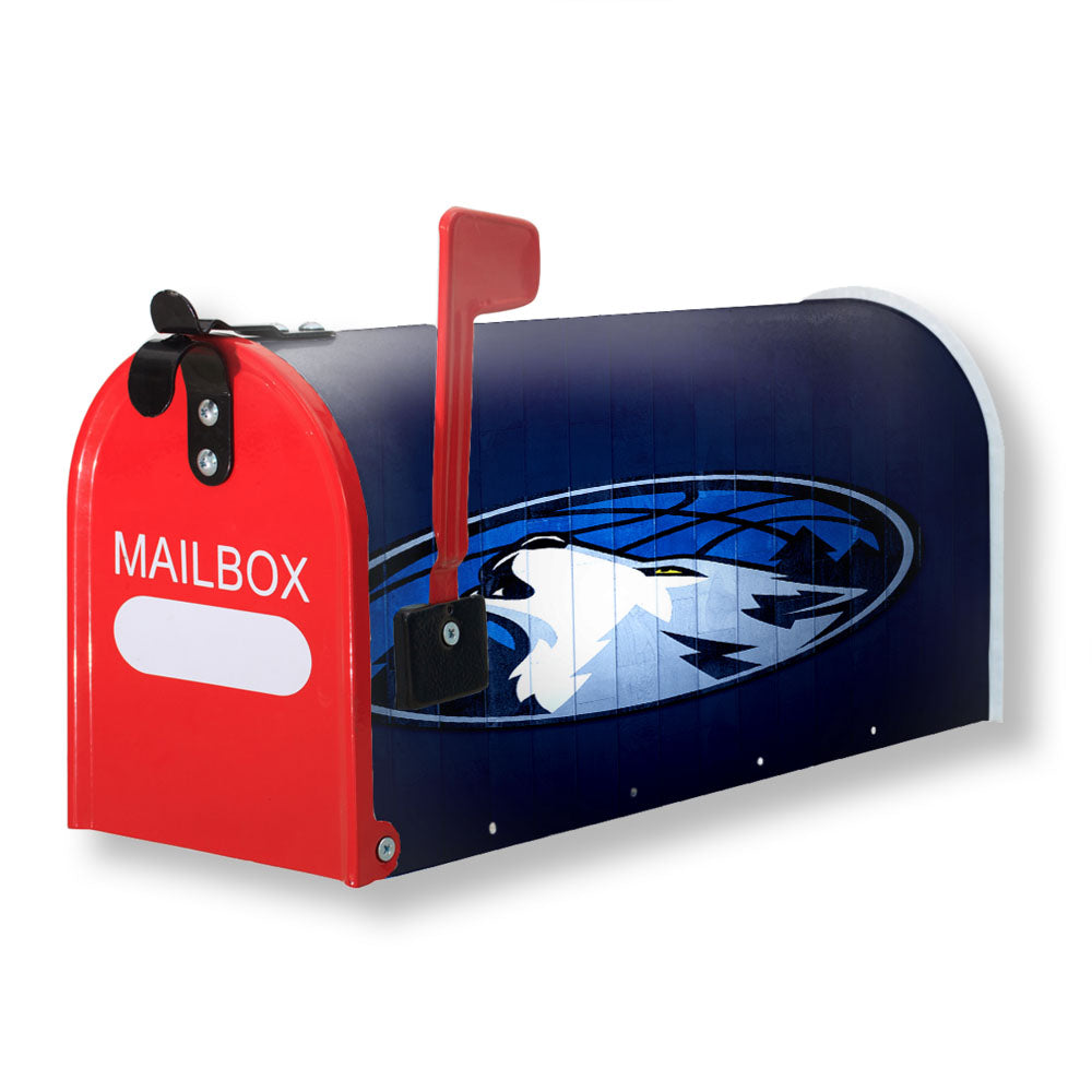 Minnesota Timberwolves Hardwood Magnetic Mailbox Cover - 18.0" x 21.0"