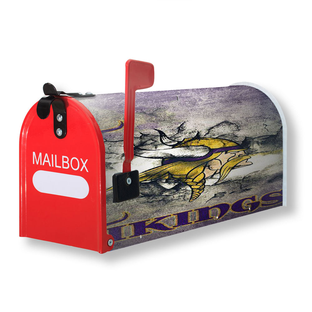 Minnesota Vikings Grunge Logo Magnetic Mailbox Cover - 18.0" x 21.0"