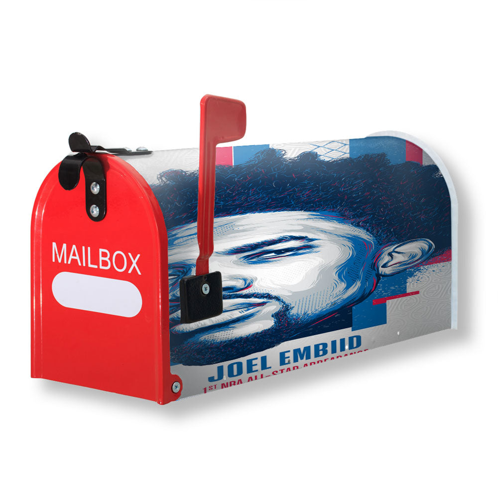 Nba All Star Joel Embiil Magnetic Mailbox Cover - 18.0" x 21.0"