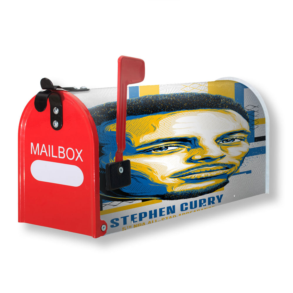 Nba All Star Stephen Curry Magnetic Mailbox Cover - 18.0" x 21.0"