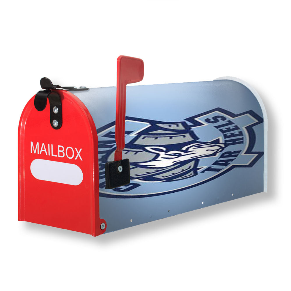 Nc Tarheels Logo On Blue Magnetic Mailbox Cover - 18.0" x 21.0"