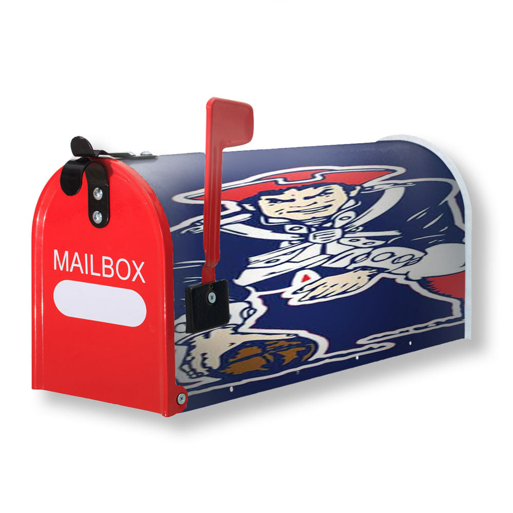 Ne Pats Logo Guy On Blue Magnetic Mailbox Cover - 18.0" x 21.0"