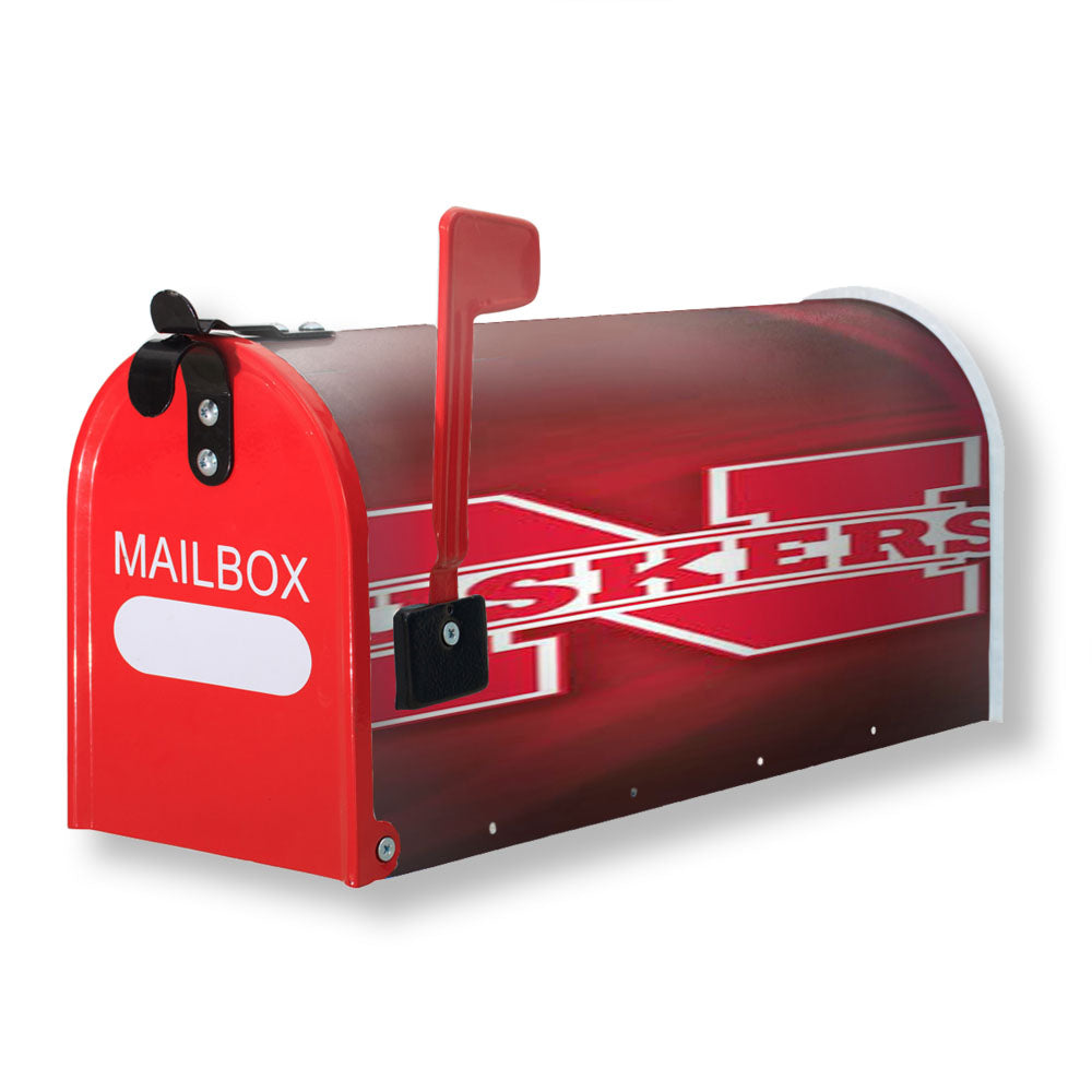 Nebraska Cornhuskers Red Swirls Magnetic Mailbox Cover - 18.0" x 21.0"