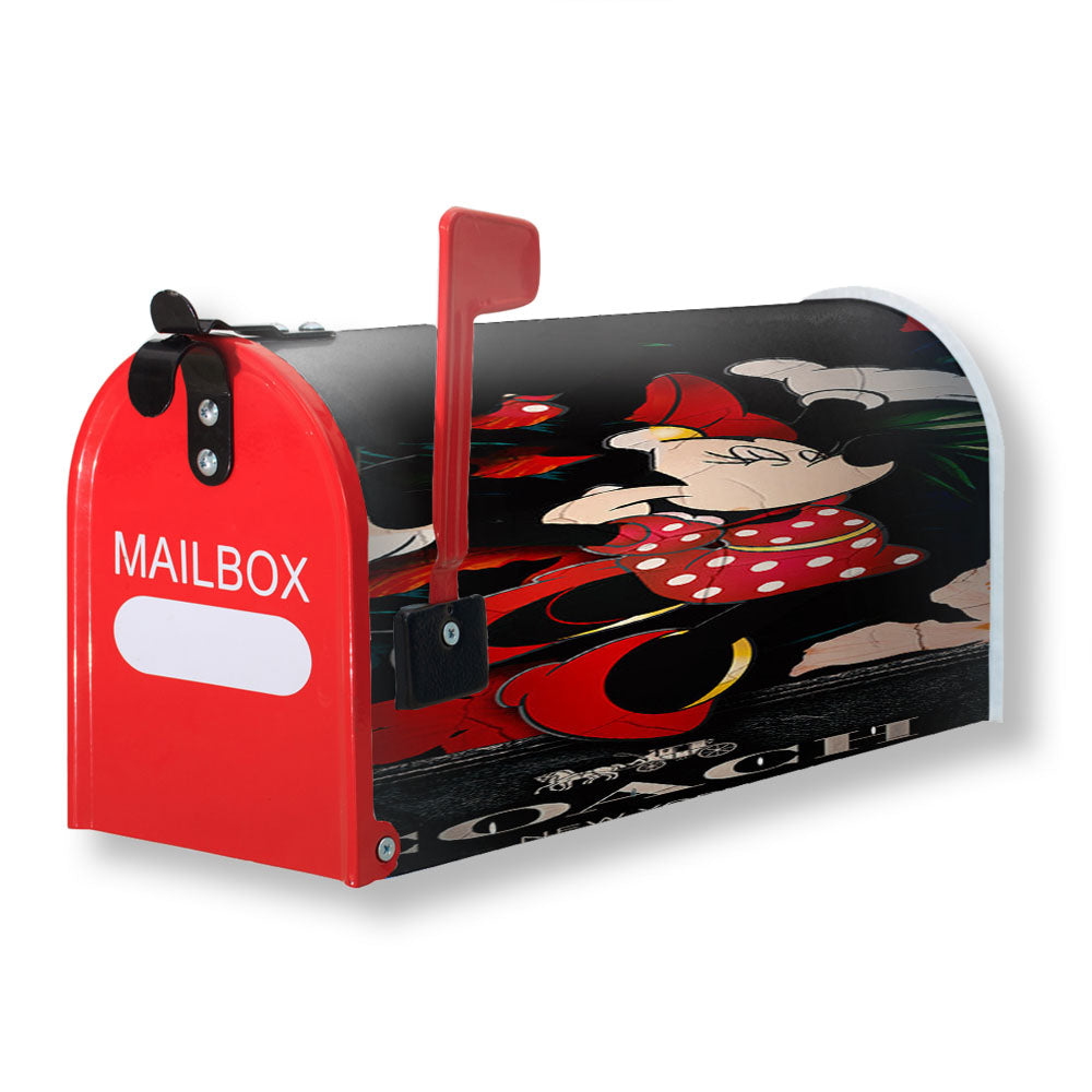 New Coach Minnie Mouse Happy Magnetic Mailbox Cover - 18.0" x 21.0"