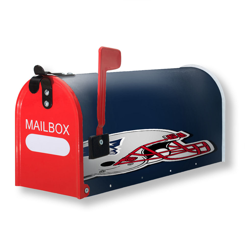 New England Patriots Football Helmet Painting Magnetic Mailbox Cover - 18.0" x 21.0"