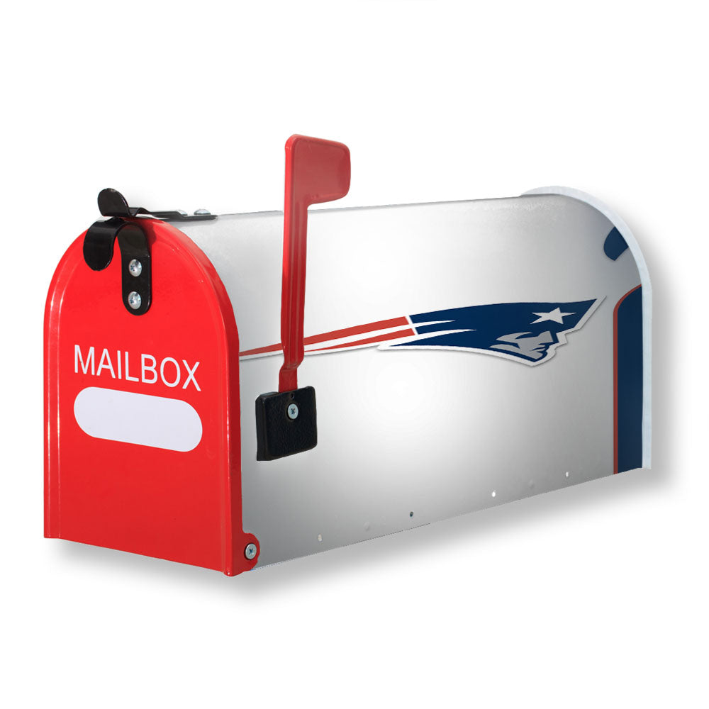 New England Patriots Jersey White Magnetic Mailbox Cover - 18.0" x 21.0"