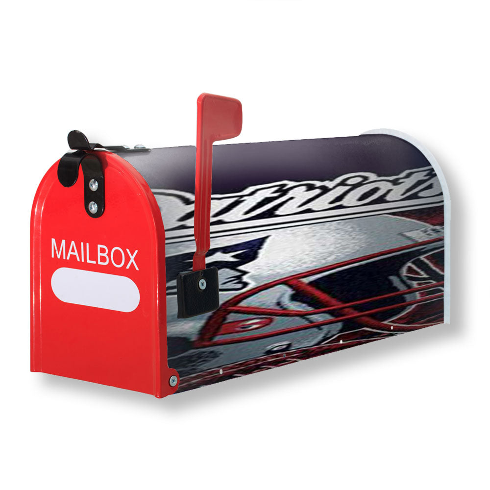 New England Patriots Rough Helmet Magnetic Mailbox Cover - 18.0" x 21.0"