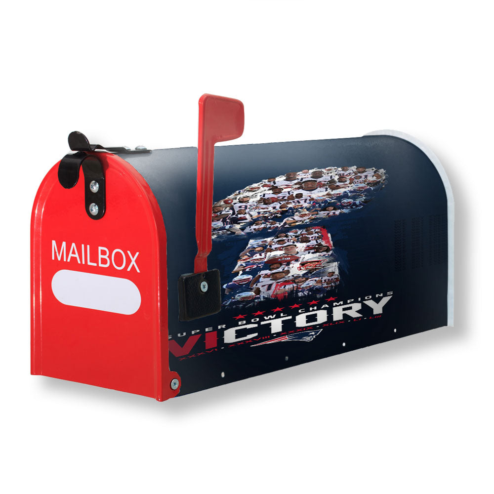 New England Patriots Victory Magnetic Mailbox Cover - 18.0" x 21.0"