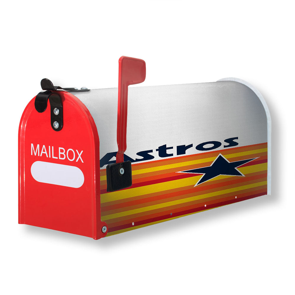 New Houston Astros Mlb Wallpaper Magnetic Mailbox Cover - 18.0" x 21.0"