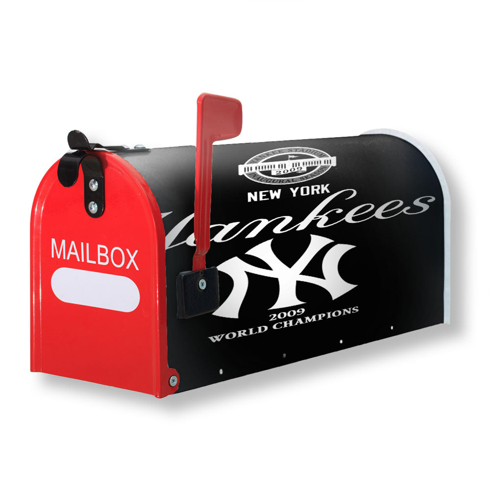 New York Yankees Black Magnetic Mailbox Cover - 18.0" x 21.0"