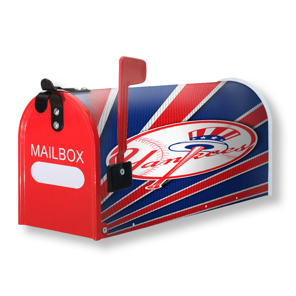 New York Yankees Stripe Wallpaper Magnetic Mailbox Cover - 18.0" x 21.0"