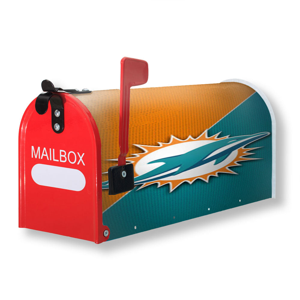 Nfl Miami Dolphins Logo Magnetic Mailbox Cover - 18.0" x 21.0"