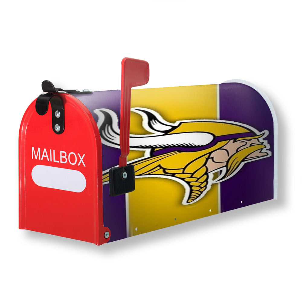 Nfl Minnesota Vikings Football F Magnetic Mailbox Cover - 18.0" x 21.0"
