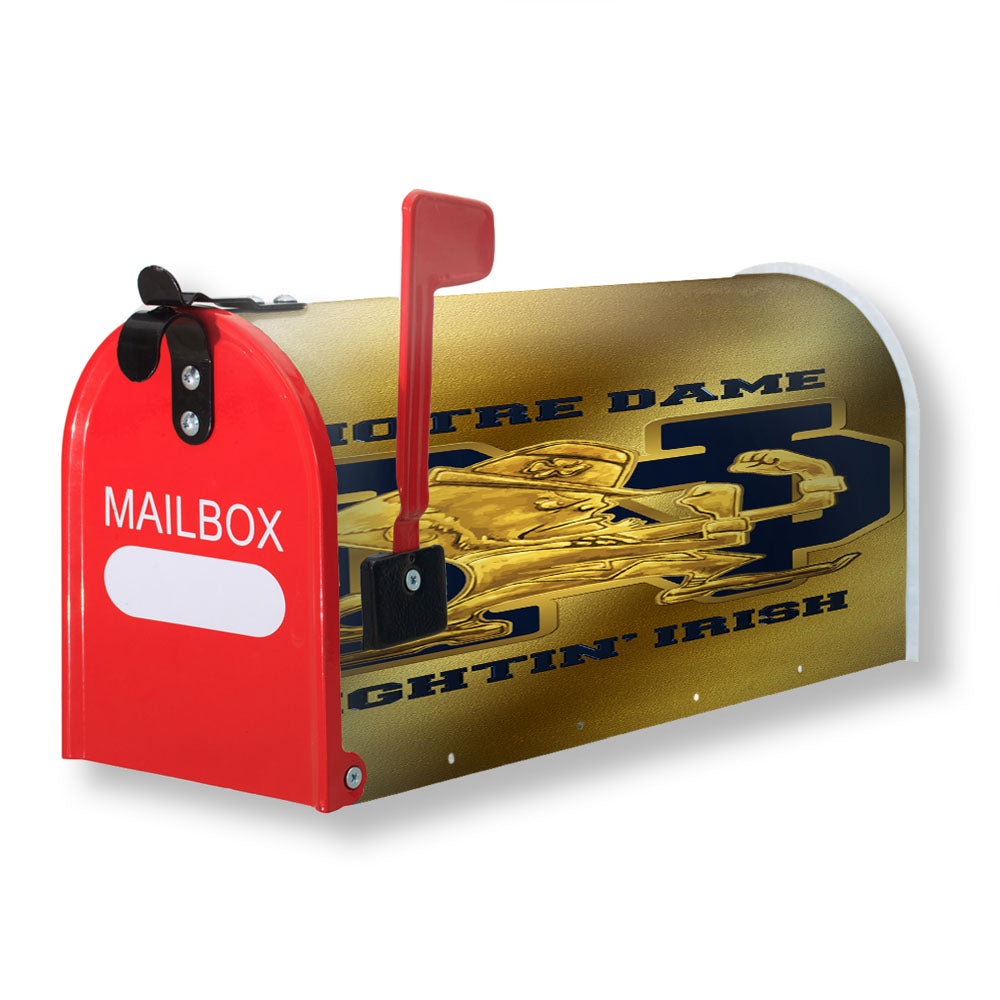 Notre Dame Fighting Irish Gold Magnetic Mailbox Cover - 18.0" x 21.0"