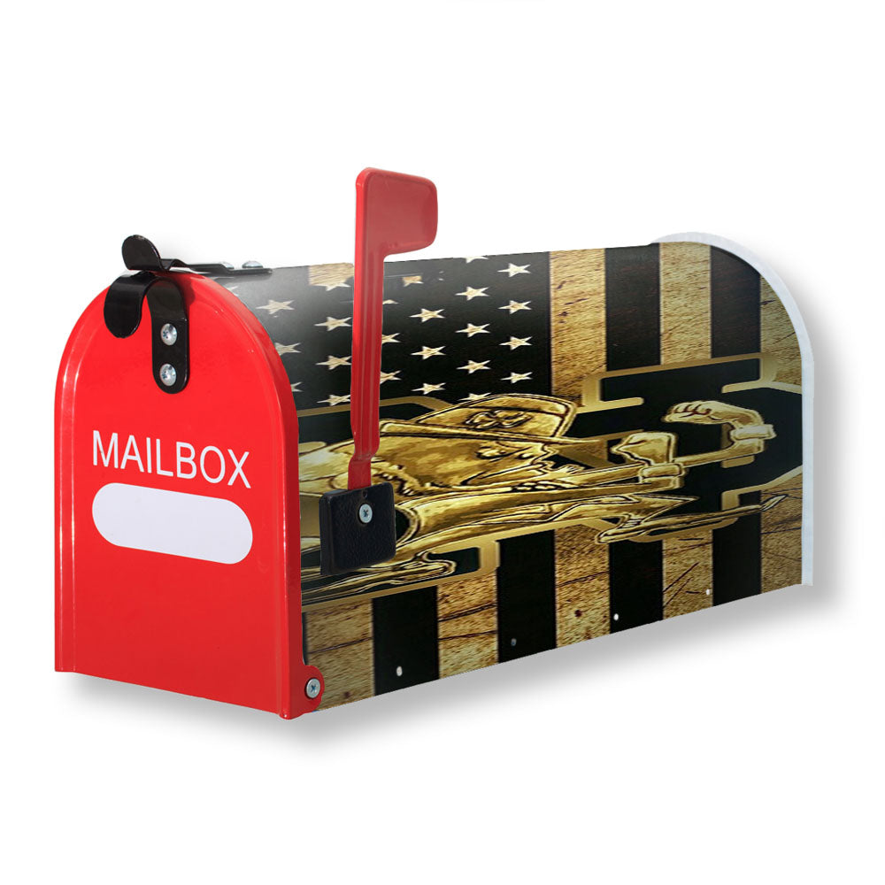 Notre Dame Fighting Irish Gold Usa Magnetic Mailbox Cover - 18.0" x 21.0"