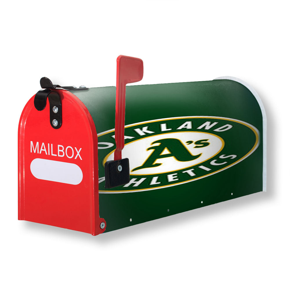 Oakland Athletics Baseball Logo Green Magnetic Mailbox Cover - 18.0" x 21.0"
