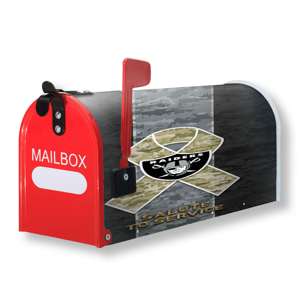 Oakland Raiders Salute To Service Magnetic Mailbox Cover - 18.0" x 21.0"