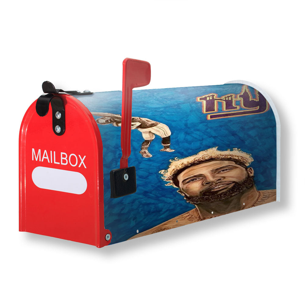 Odell Beckham Jr Ny Giants Art Magnetic Mailbox Cover - 18.0" x 21.0"