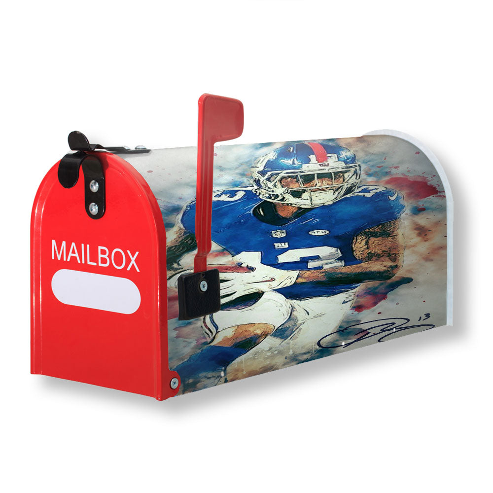 Odell Beckham Jr Signature Painting Magnetic Mailbox Cover - 18.0" x 21.0"