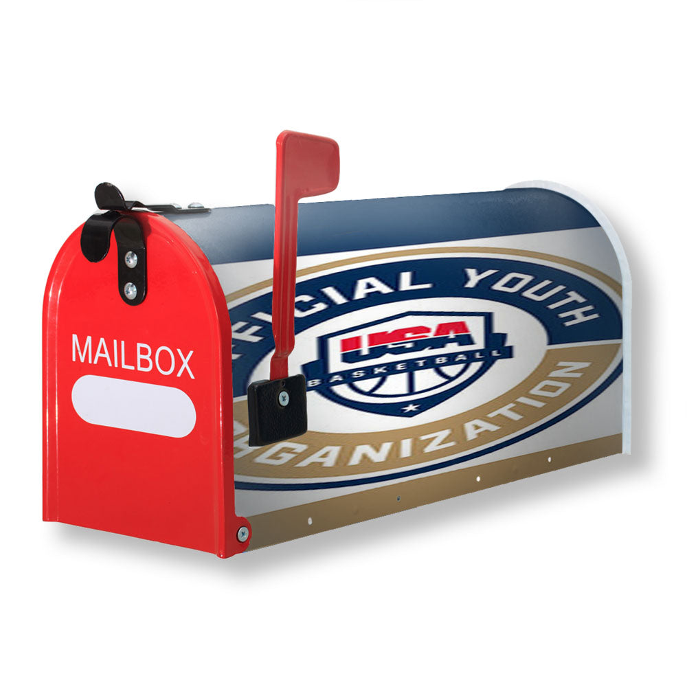 Official Youth Organization Usa Basketball Magnetic Mailbox Cover - 18.0" x 21.0"
