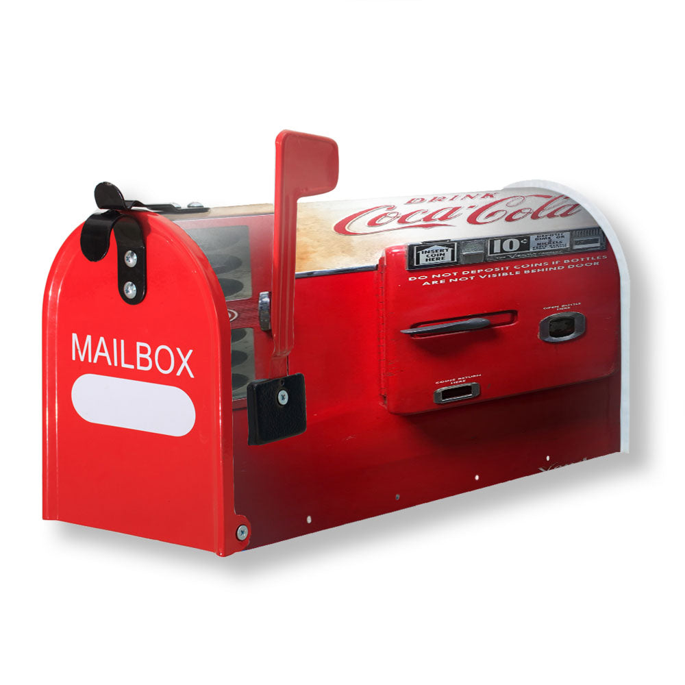Old Coca Cola Soft Drink Vending Machine Magnetic Mailbox Cover - 18.0" x 21.0"