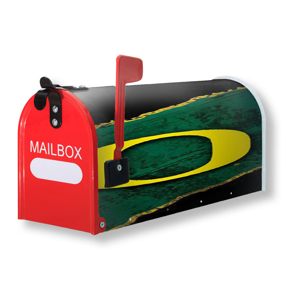 Oregon Ducks Green Strip Magnetic Mailbox Cover - 18.0" x 21.0"