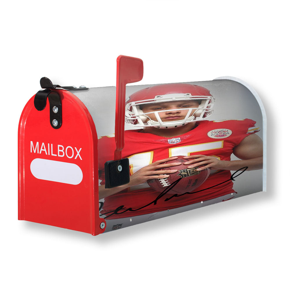 Patrick Mahomes Kansas City Chiefs Signature Magnetic Mailbox Cover - 18.0" x 21.0"