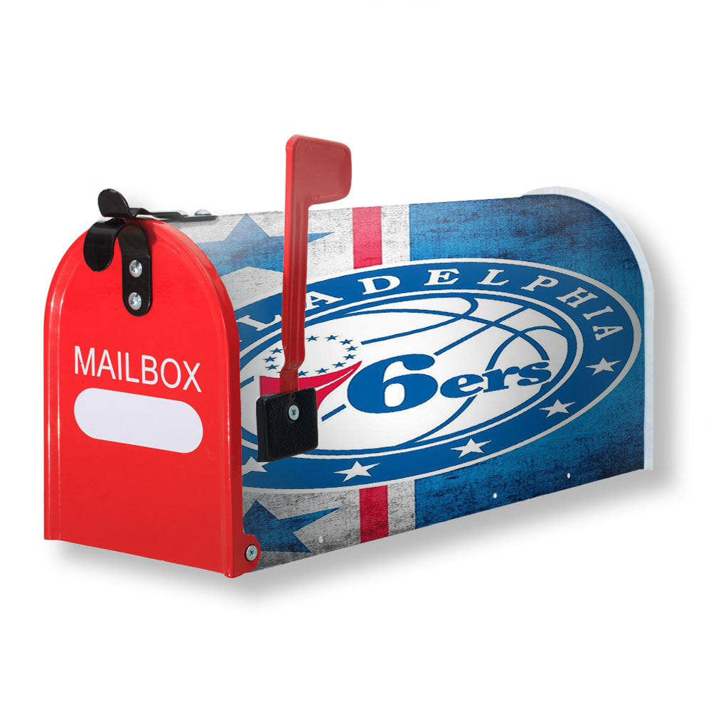 Philadelphia 76Ers Logo Flag Magnetic Mailbox Cover - 18.0" x 21.0"