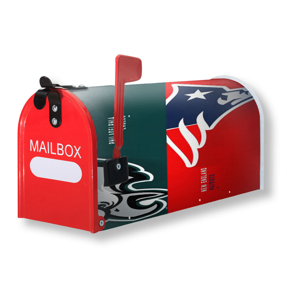 Philadelphia Eagles Vs New England Patriots Magnetic Mailbox Cover - 18.0" x 21.0"