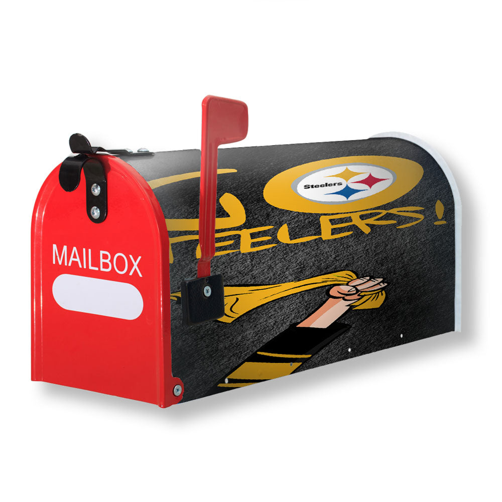 Pittsburgh Steelers Go Steelers Magnetic Mailbox Cover - 18.0" x 21.0"