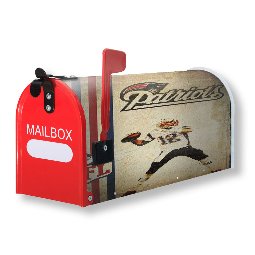 Placa Decorativa Nfl Patriots Parede Magnetic Mailbox Cover - 18.0" x 21.0"
