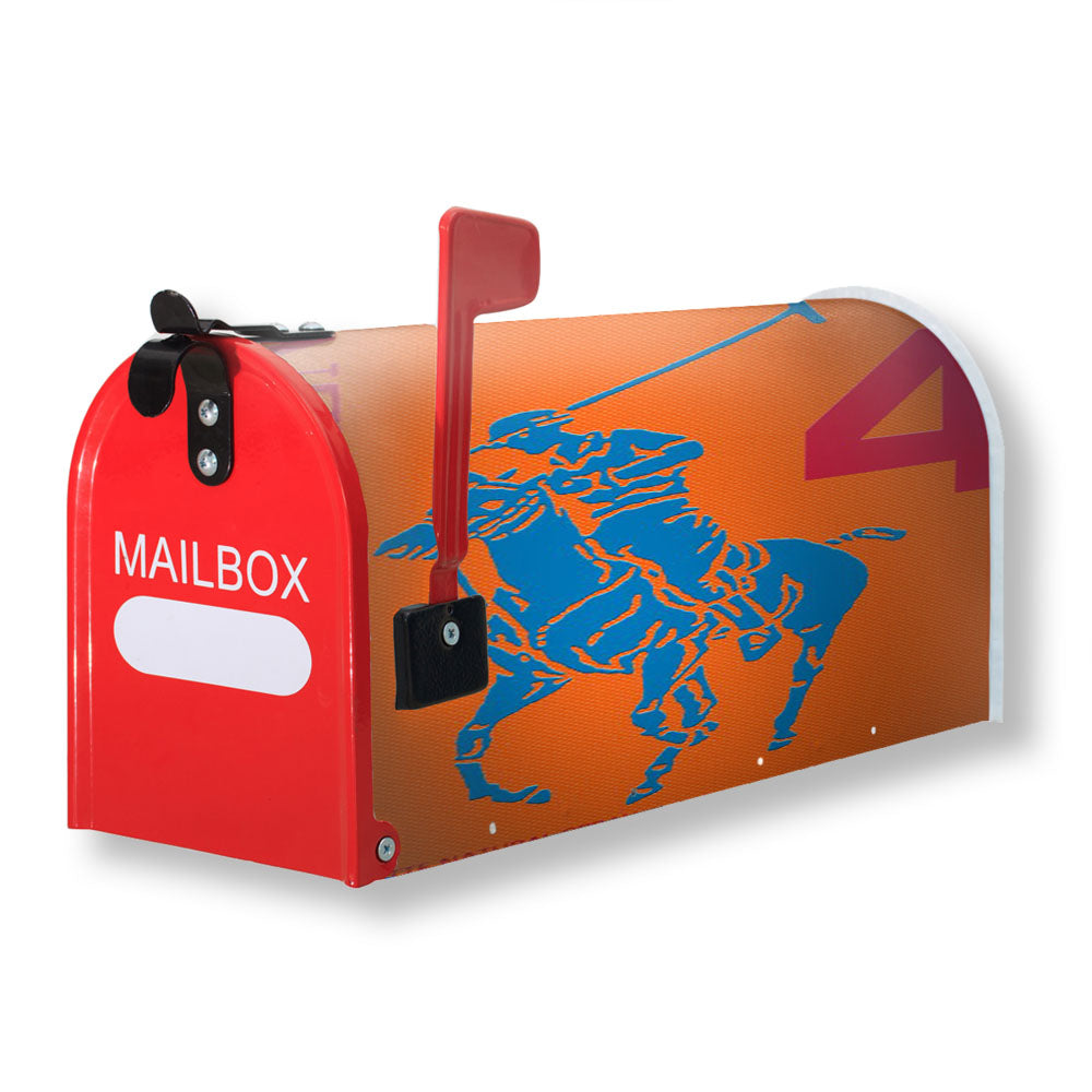 Polo Ralph Lauren Big Pony 4 Orange Parfume Magnetic Mailbox Cover - 18.0" x 21.0"