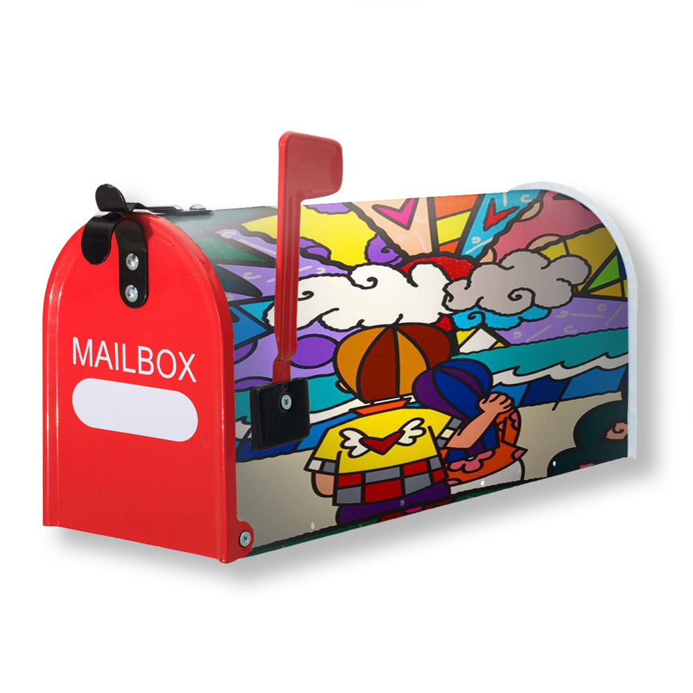 Pop Art Romero Britto Magnetic Mailbox Cover - 18.0" x 21.0"