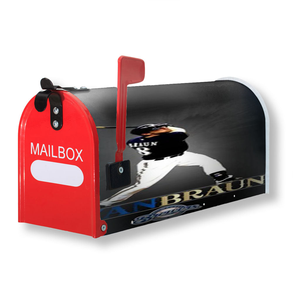 Ryan Braun Milwaukee Brwers Magnetic Mailbox Cover - 18.0" x 21.0"