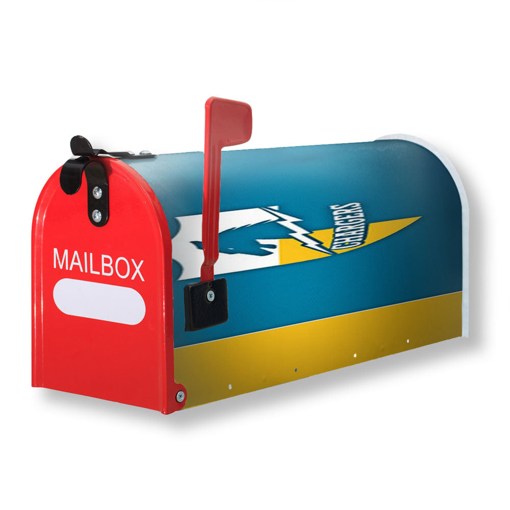 San Diego Chargers Logo Horse Magnetic Mailbox Cover - 18.0" x 21.0"