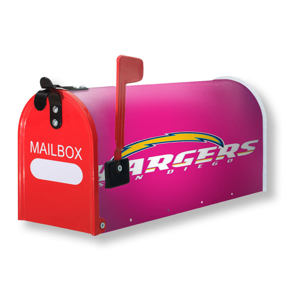 San Diego Chargers Pink Magnetic Mailbox Cover - 18.0" x 21.0"
