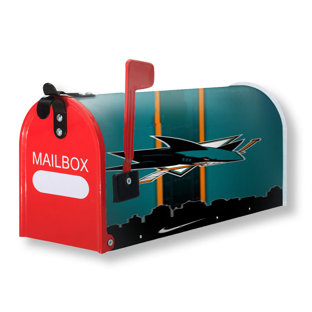San Jose Sharks Logo Magnetic Mailbox Cover - 18.0" x 21.0"