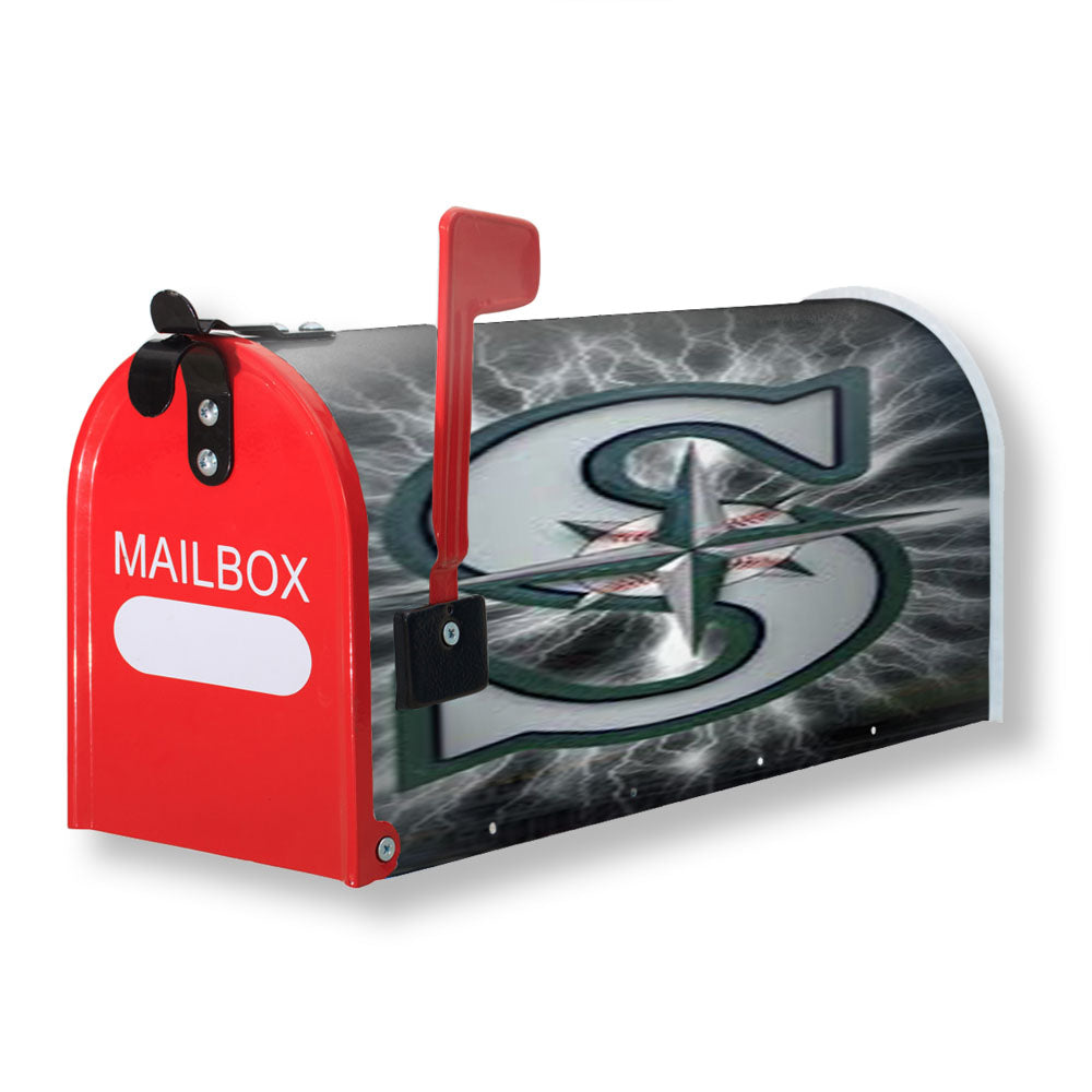 Seattle Mariners Mlb Logo Magnetic Mailbox Cover - 18.0" x 21.0"