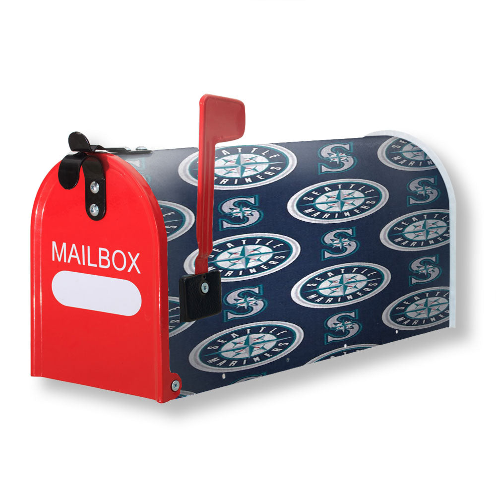 Seattle Mariners Pattern Magnetic Mailbox Cover - 18.0" x 21.0"