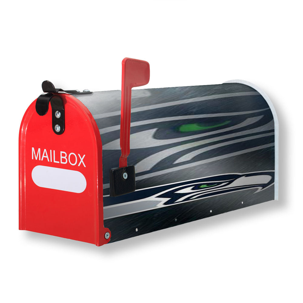 Seattle Seahawks Diagonal Blur Magnetic Mailbox Cover - 18.0" x 21.0"