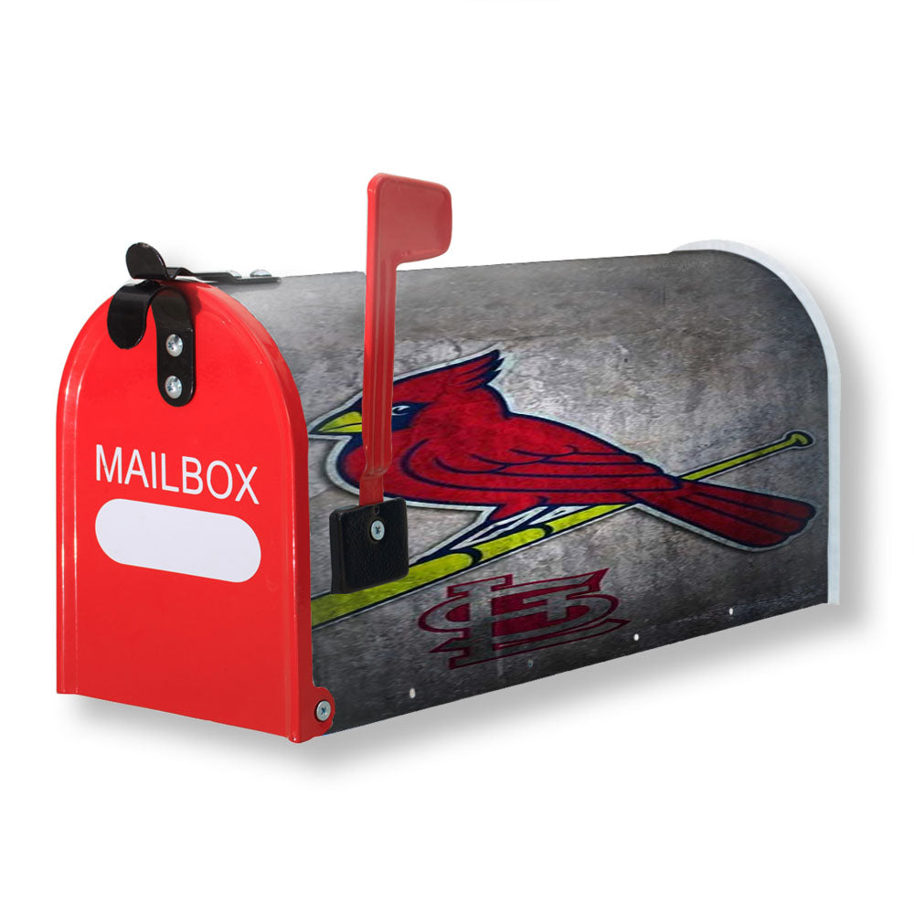 St Louis Cardinals Stone Logo Nfl Magnetic Mailbox Cover - 18.0" x 21.0"