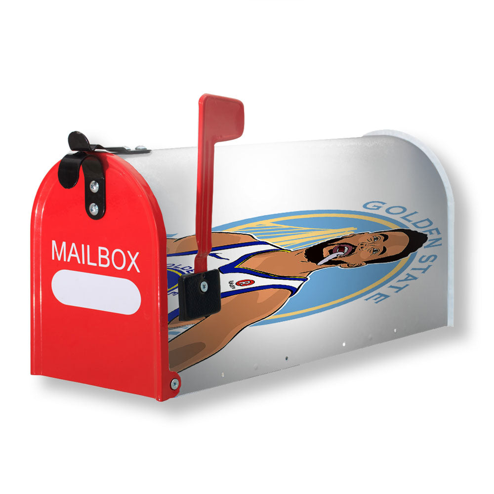 Stephen Curry Warriors Illustration Magnetic Mailbox Cover - 18.0" x 21.0"