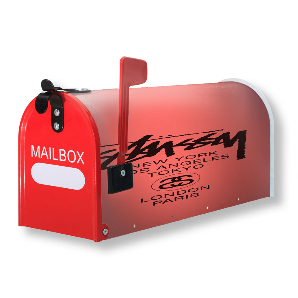 Stussy New York Los Angeles Magnetic Mailbox Cover - 18.0" x 21.0"
